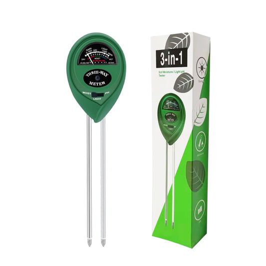3-in-1 Soil Moisture/pH/Light Meter, Soil Test kit for Indoor & Outdoor