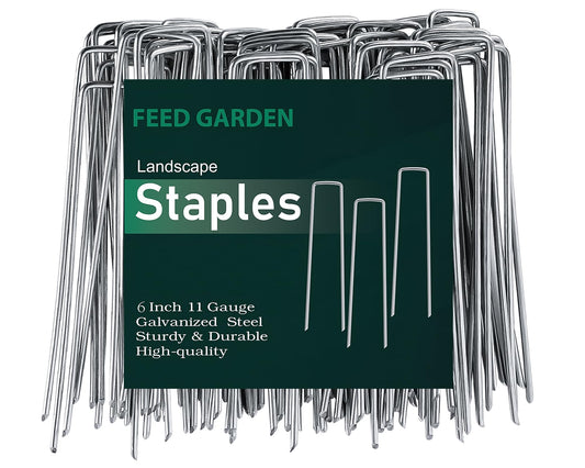 Galvanized Landscape Staples 11 Gauge Anti-Rust Garden Stakes