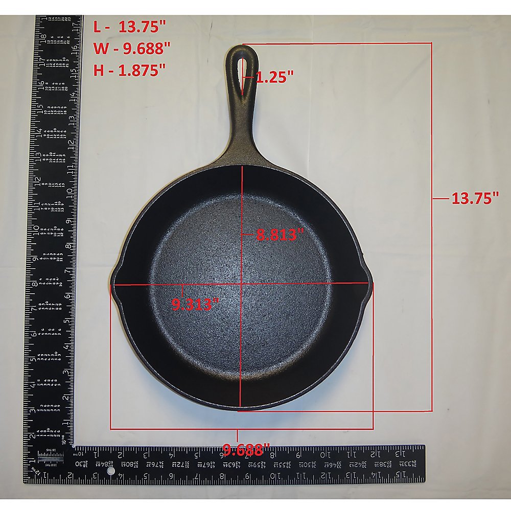 Lodge Pre-Seasoned Cast Iron Skillet Set - Set Includes 8 Inch Skillet, 10.25 Inch Skillet, and 12 inch Skillet - 3 Piece