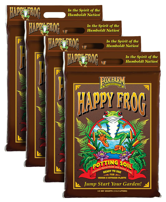 FoxFarm Happy Frog Potting Soil, 12qt – for Indoor/Outdoor Container Plants