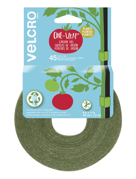 VELCRO Brand ONE-WRAP Garden Ties | Plant Supports for Effective Growing | Strong Grips are Reusable and Adjustable