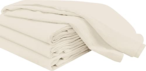 100% Cotton Tea Towels for Cleaning & Drying - Highly Absorbent Kitchen Dish Cloth