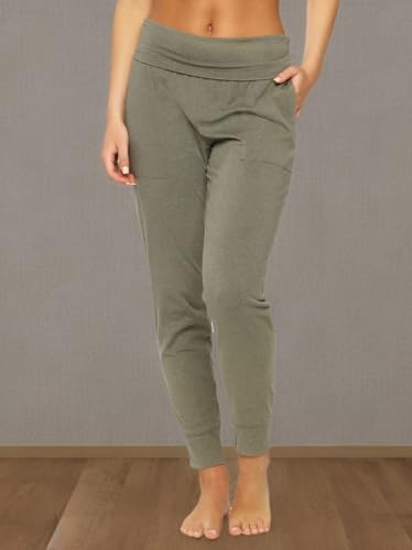 Organic Cotton Stretch Fold-Waist Joggers
