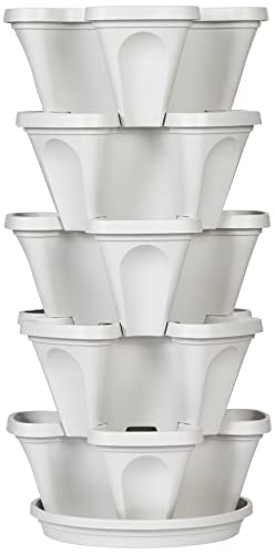 5 Tier Stackable Vegetable Planter - Vertical Garden Indoor/Outdoor