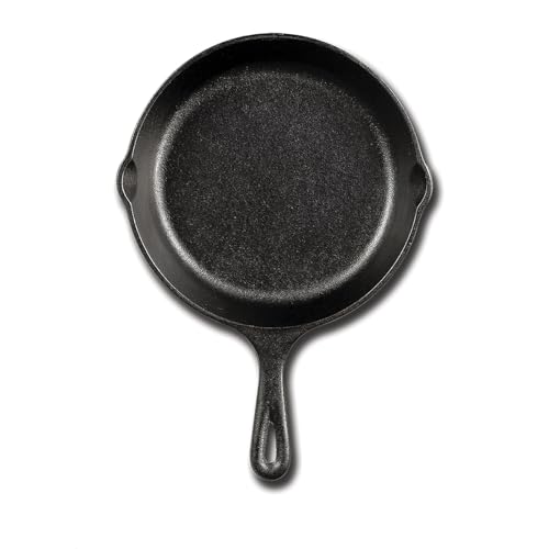 Lodge Pre-Seasoned Cast Iron Skillet Set - Set Includes 8 Inch Skillet, 10.25 Inch Skillet, and 12 inch Skillet - 3 Piece