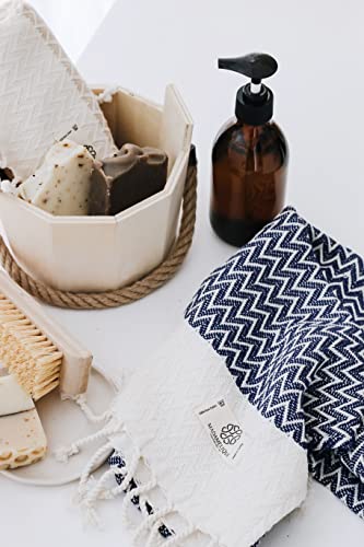 Exclusive Hand Towels Set of 2-18 x 40 Inches - 100% Pure Cotton