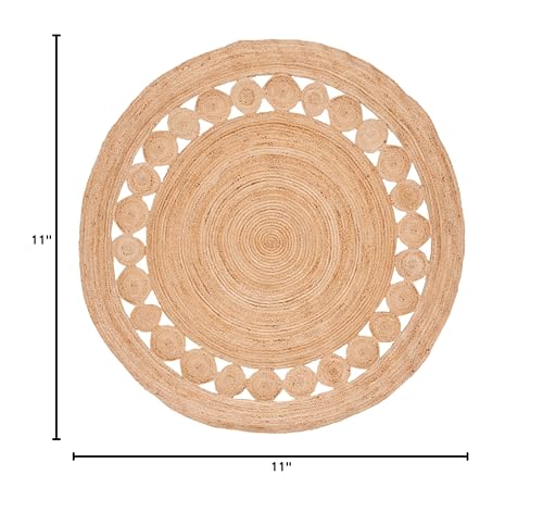 Natural Fiber Collection Handmade Boho Charm Farmhouse Jute Area Rug