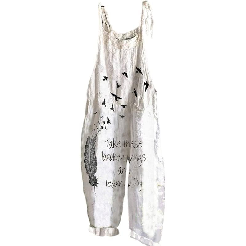 Stylish Boho Womens Romper Natural Material Cotton Blend