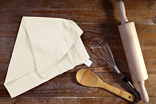 100% Cotton Tea Towels for Cleaning & Drying - Highly Absorbent Kitchen Dish Cloth