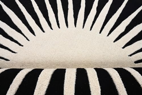 Modern Round Area Rug – Hand-Tufted with 100% NZ Wool