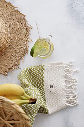 Exclusive Hand Towels Set of 2-18 x 40 Inches - 100% Pure Cotton