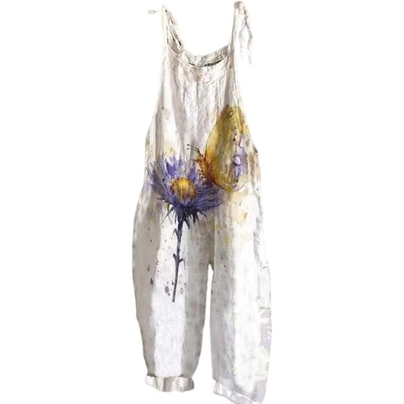 Stylish Boho Womens Romper Natural Material Cotton Blend