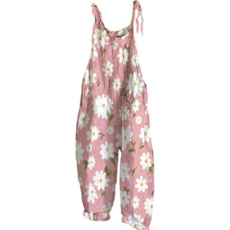 Stylish Boho Womens Romper Natural Material Cotton Blend