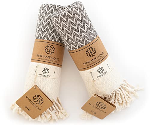 Exclusive Hand Towels Set of 2-18 x 40 Inches - 100% Pure Cotton