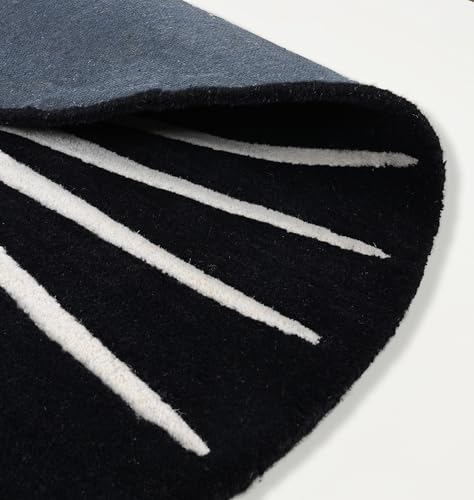 Modern Round Area Rug – Hand-Tufted with 100% NZ Wool