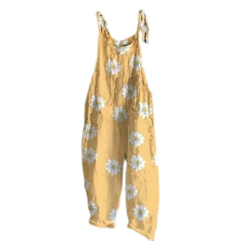 Stylish Boho Womens Romper Natural Material Cotton Blend