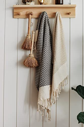 Exclusive Hand Towels Set of 2-18 x 40 Inches - 100% Pure Cotton