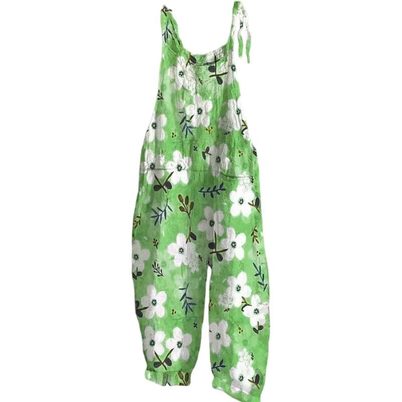 Stylish Boho Womens Romper Natural Material Cotton Blend