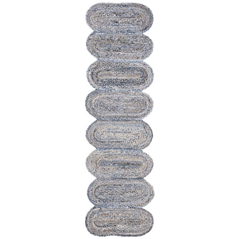 Natural Collection Area Rug - Braided Jute & Cotton