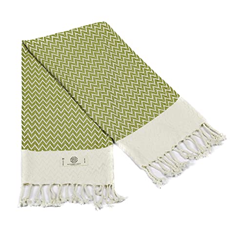 Exclusive Hand Towels Set of 2-18 x 40 Inches - 100% Pure Cotton