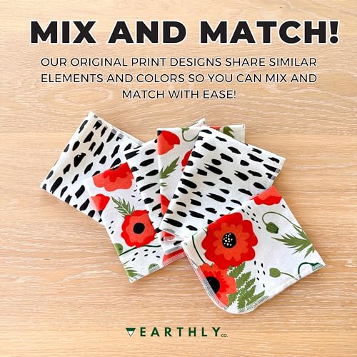 24 Pack - Roll of Washable Cotton Cloth Paper Towels