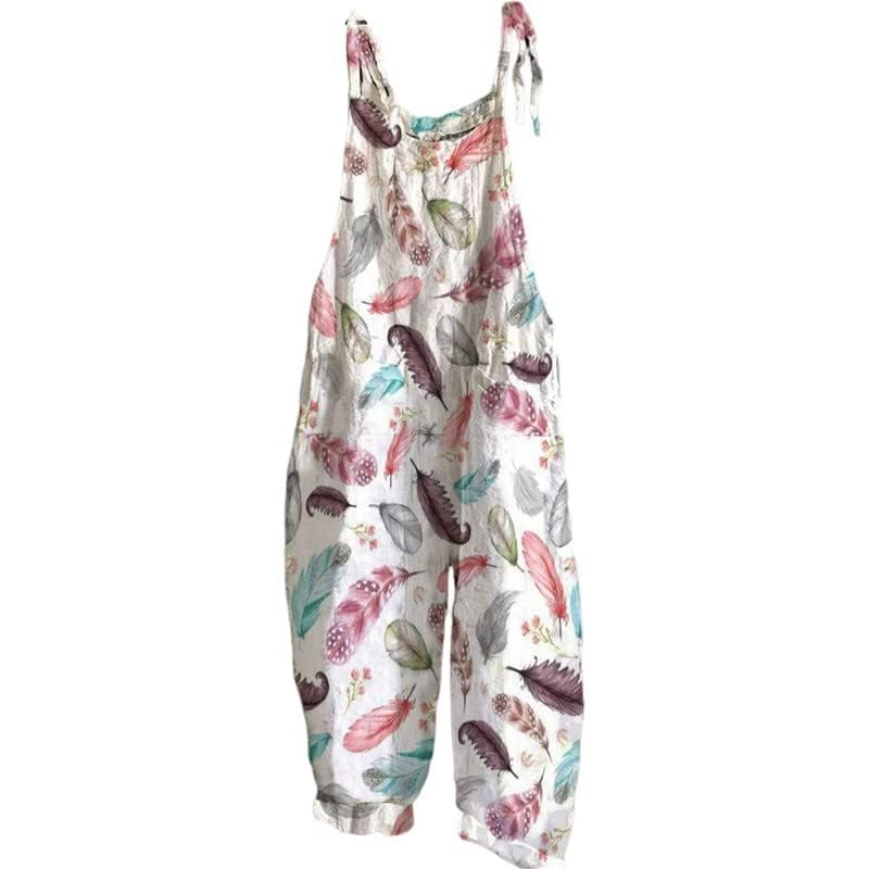 Stylish Boho Womens Romper Natural Material Cotton Blend