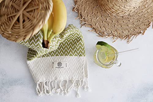 Exclusive Hand Towels Set of 2-18 x 40 Inches - 100% Pure Cotton