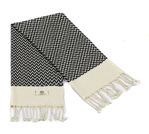 Exclusive Hand Towels Set of 2-18 x 40 Inches - 100% Pure Cotton