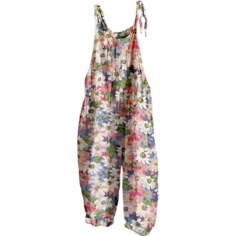 Stylish Boho Womens Romper Natural Material Cotton Blend