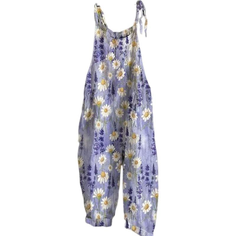 Stylish Boho Womens Romper Natural Material Cotton Blend