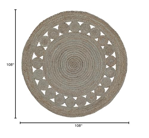 Natural Fiber Collection Handmade Boho Charm Farmhouse Jute Area Rug