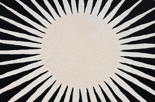 Modern Round Area Rug – Hand-Tufted with 100% NZ Wool