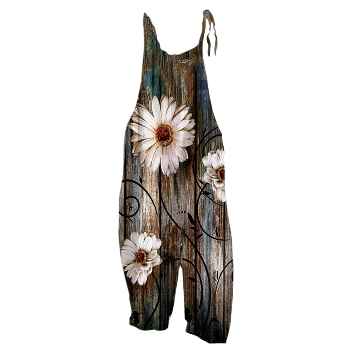 Stylish Boho Womens Romper Natural Material Cotton Blend