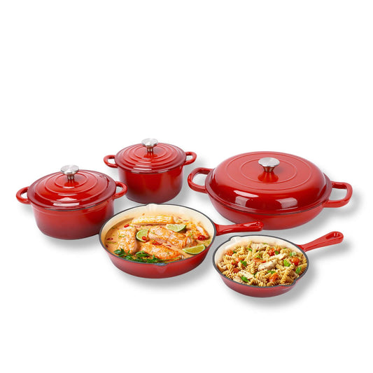 Cast Iron Set (Enameled), Gas/Induction Compatible, PFA Free