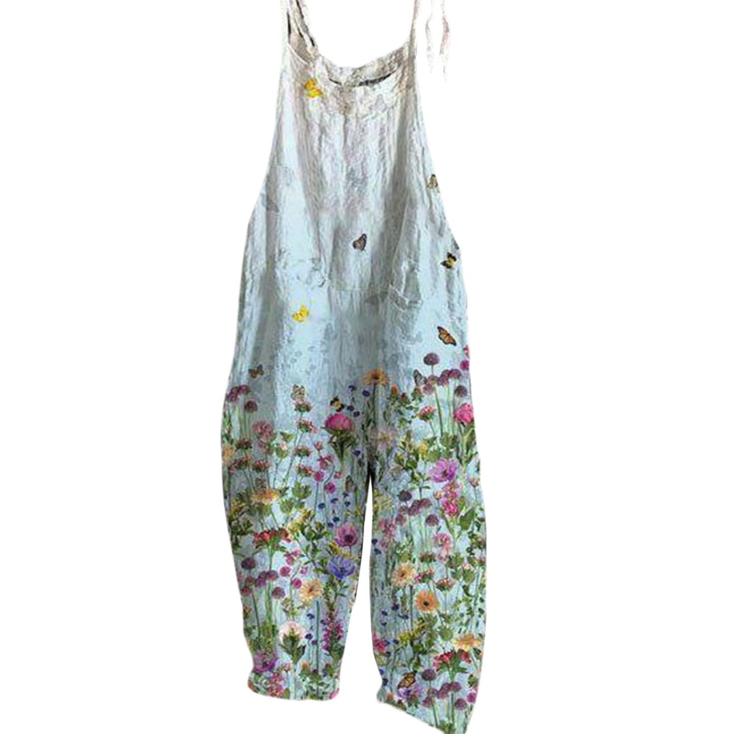 Stylish Boho Womens Romper Natural Material Cotton Blend