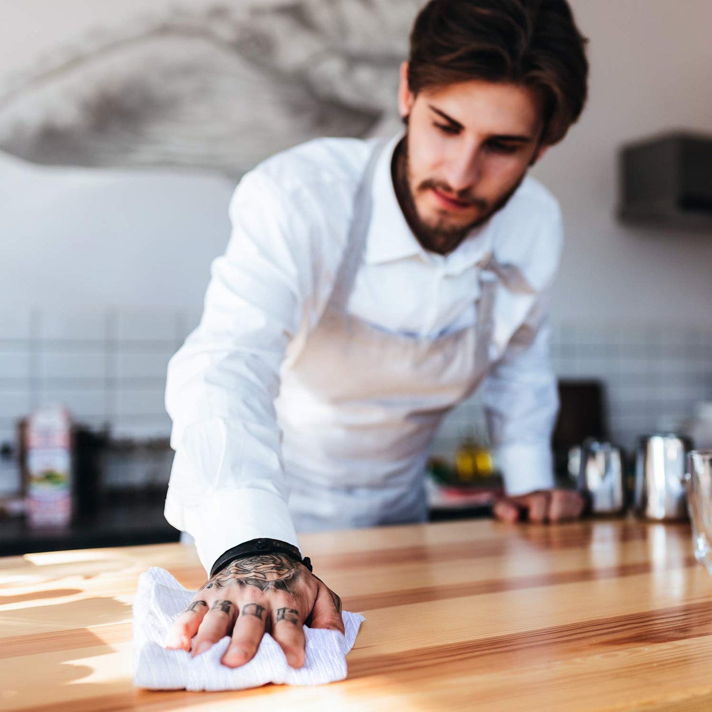 100% Cotton Tea Towels for Cleaning & Drying - Highly Absorbent Kitchen Dish Cloth