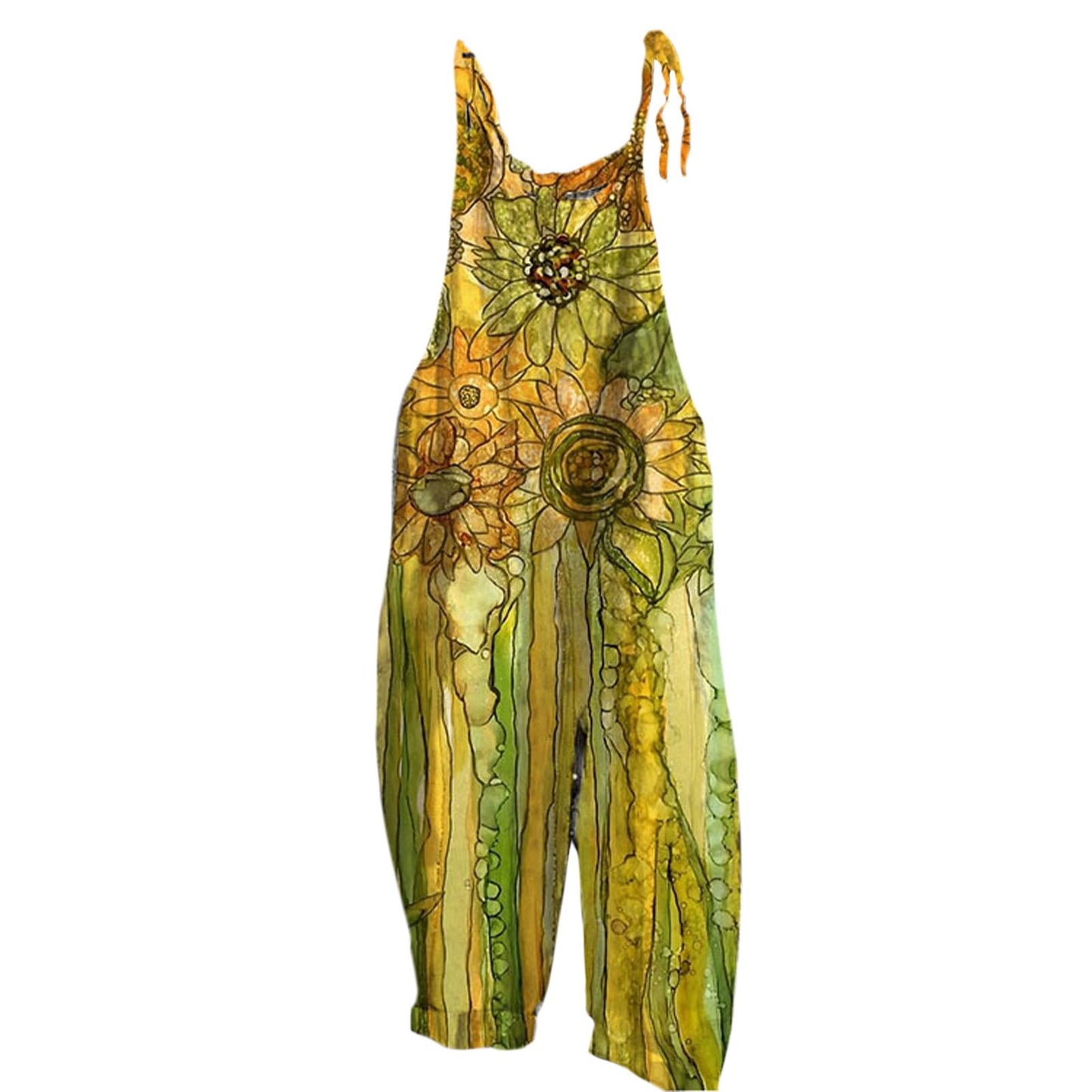 Stylish Boho Womens Romper Natural Material Cotton Blend