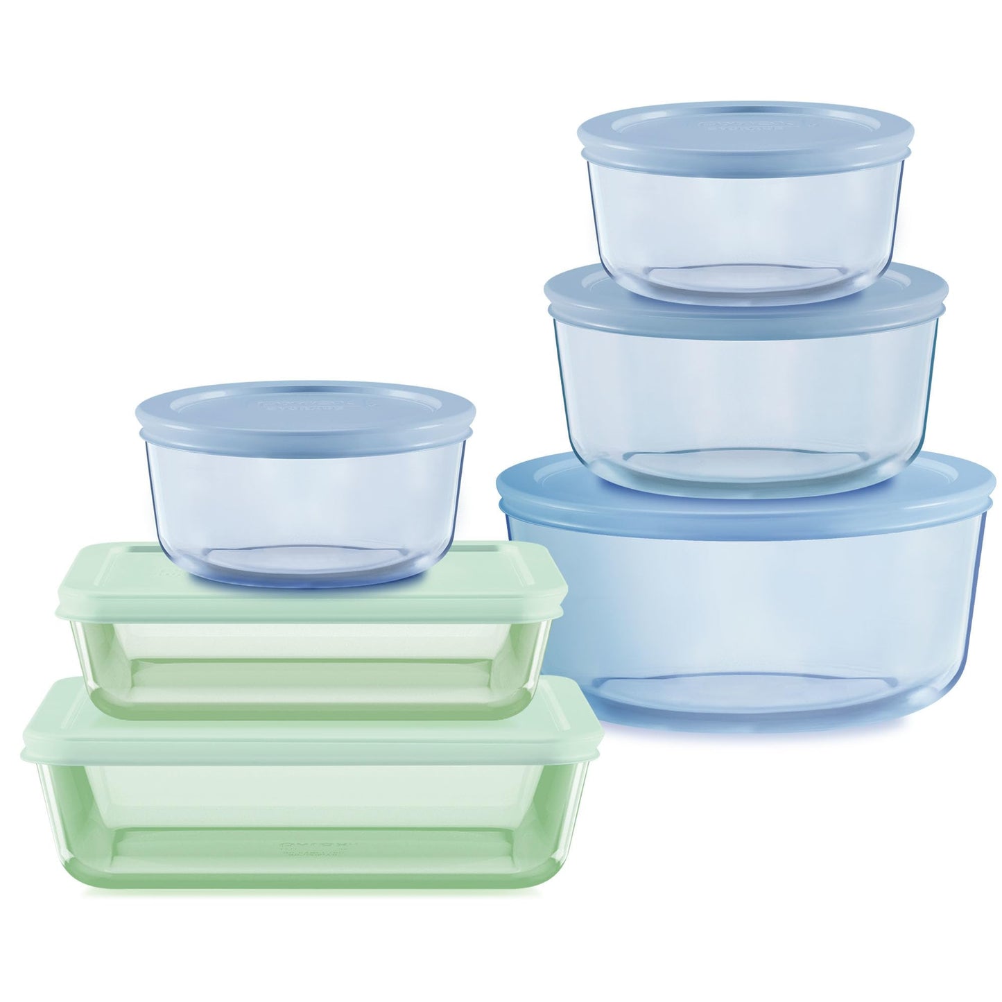 Pyrex Colors Food Storage Set BPA-Free