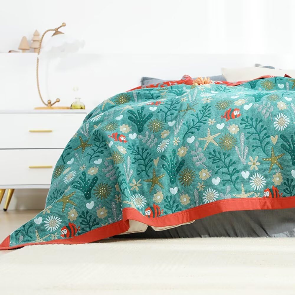 Boho 100% Soft Cozy Cotton Quilt