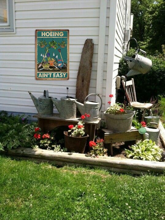 Funny Garden Signs Outside Decor - Humorous