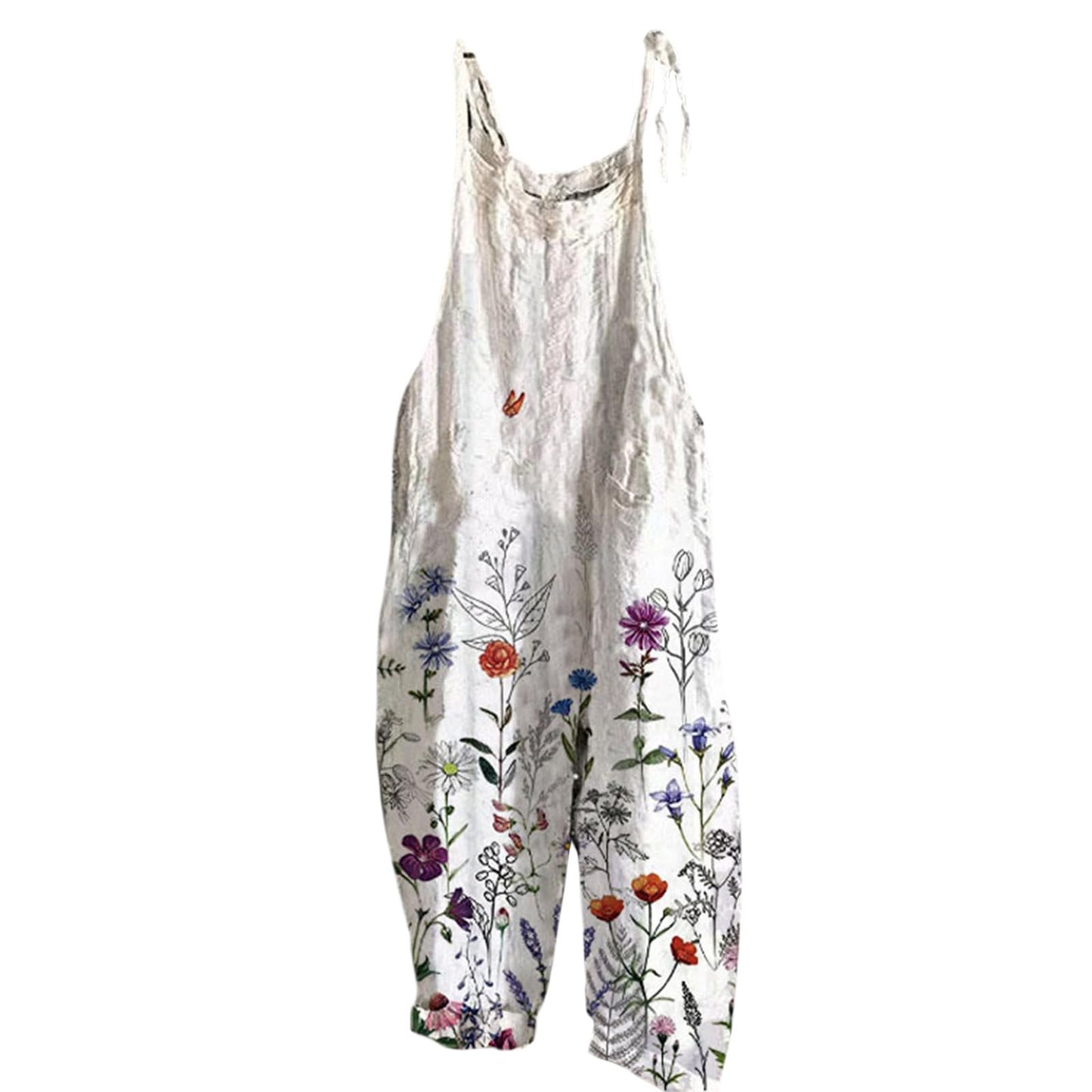 Stylish Boho Womens Romper Natural Material Cotton Blend