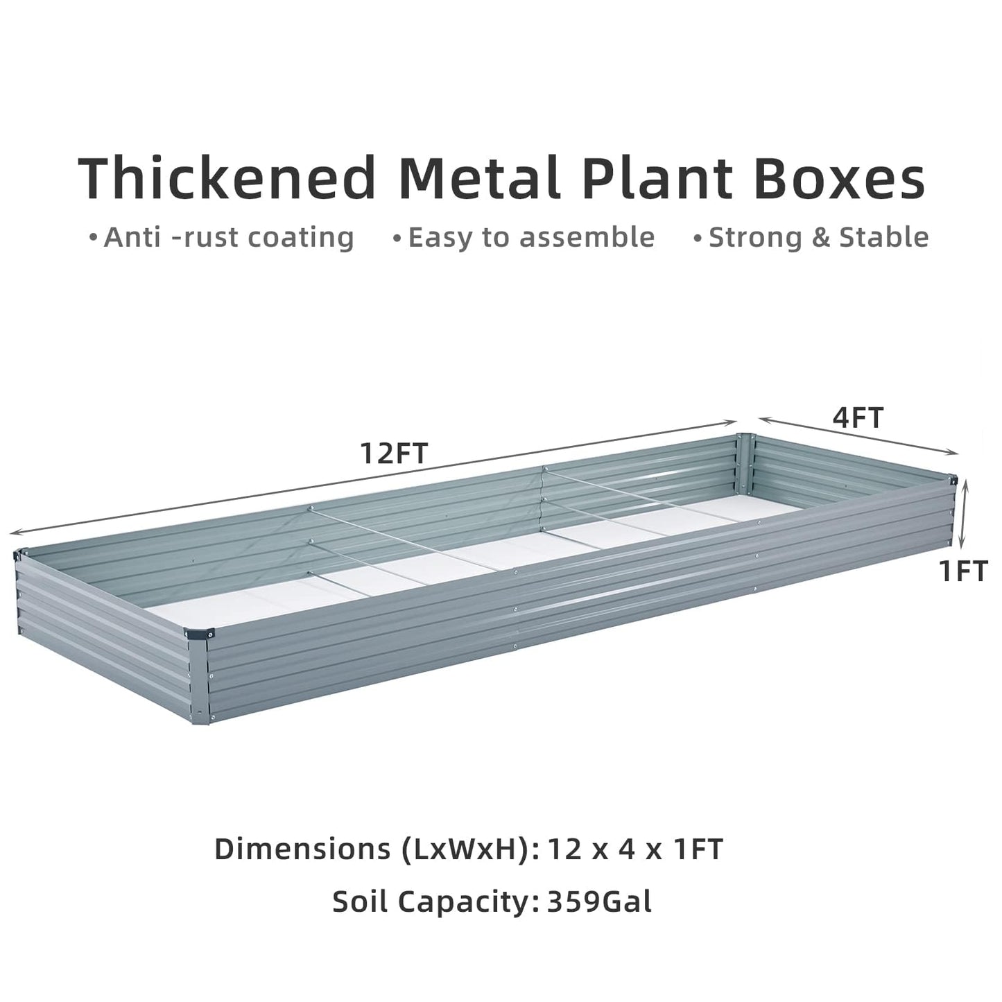 Galvanized Raised Garden Beds Kit