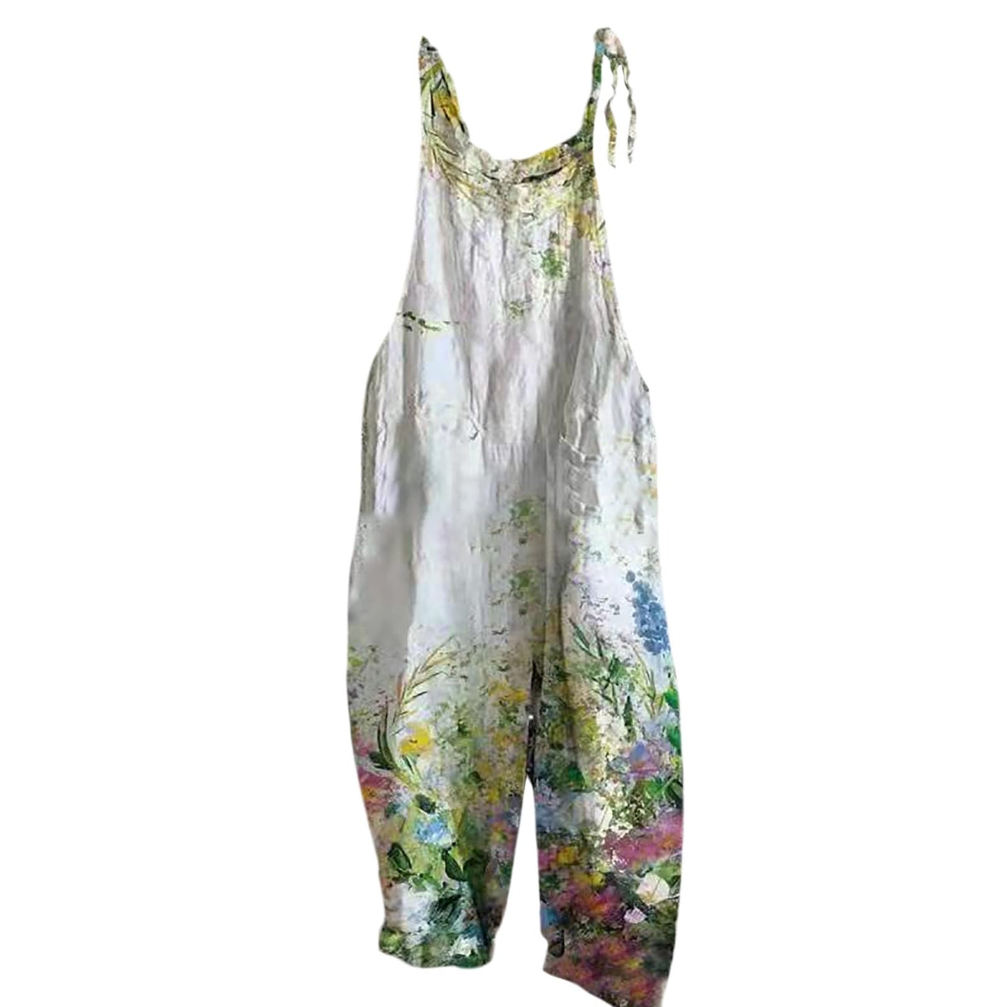 Stylish Boho Womens Romper Natural Material Cotton Blend