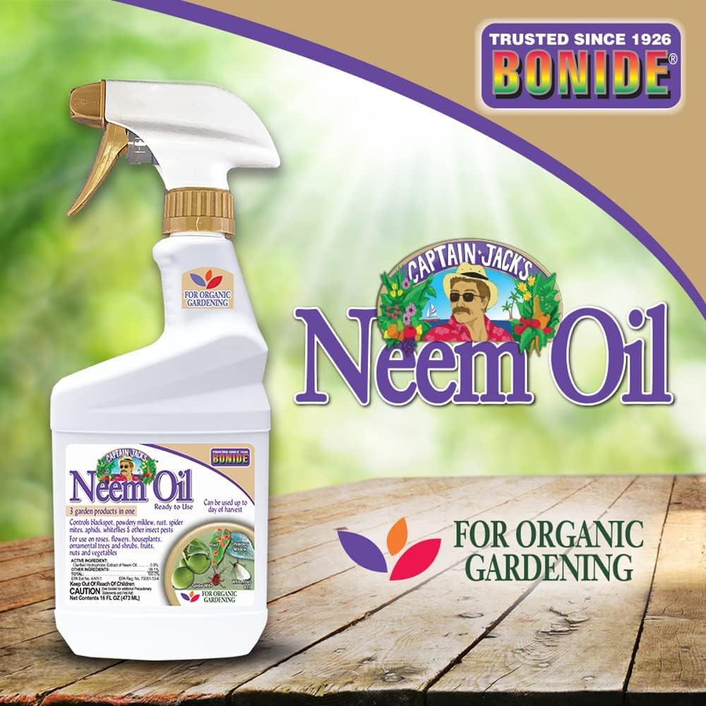 Neem Oil, 16 oz Ready-to-Use Spray for Organic Gardening
