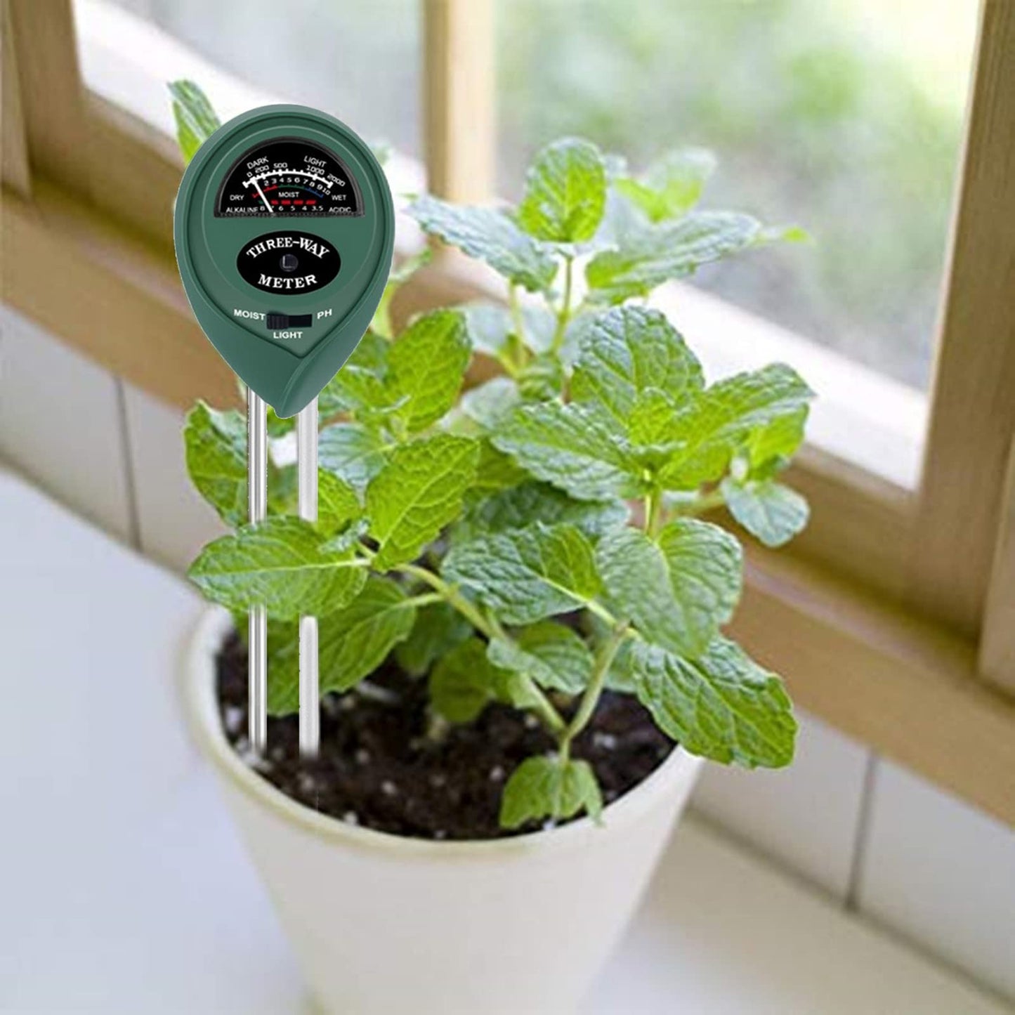 3-in-1 Soil Moisture/pH/Light Meter, Soil Test kit for Indoor & Outdoor