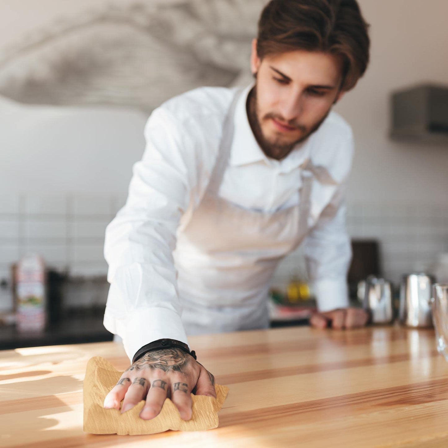 100% Cotton Tea Towels for Cleaning & Drying - Highly Absorbent Kitchen Dish Cloth