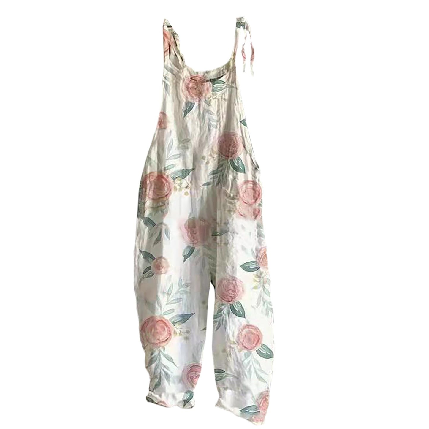 Stylish Boho Womens Romper Natural Material Cotton Blend