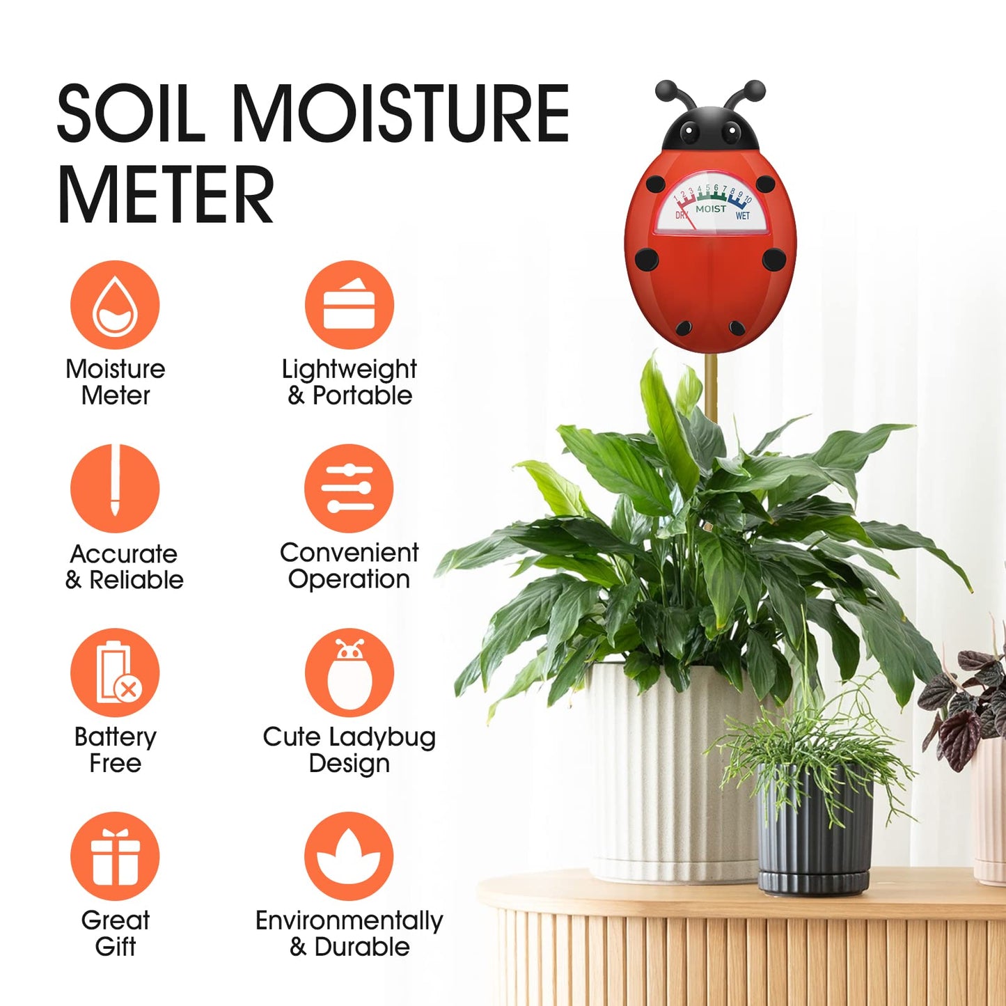 Soil Moisture Meter Gardening Tool for Kids