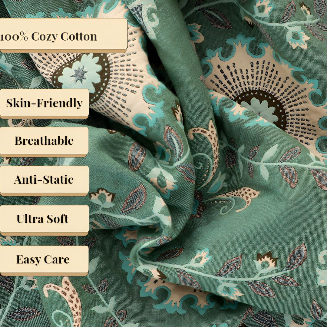 Boho 100% Soft Cozy Cotton Quilt