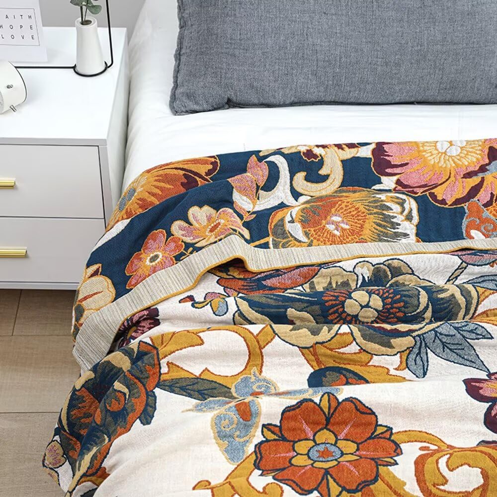 Boho 100% Soft Cozy Cotton Quilt